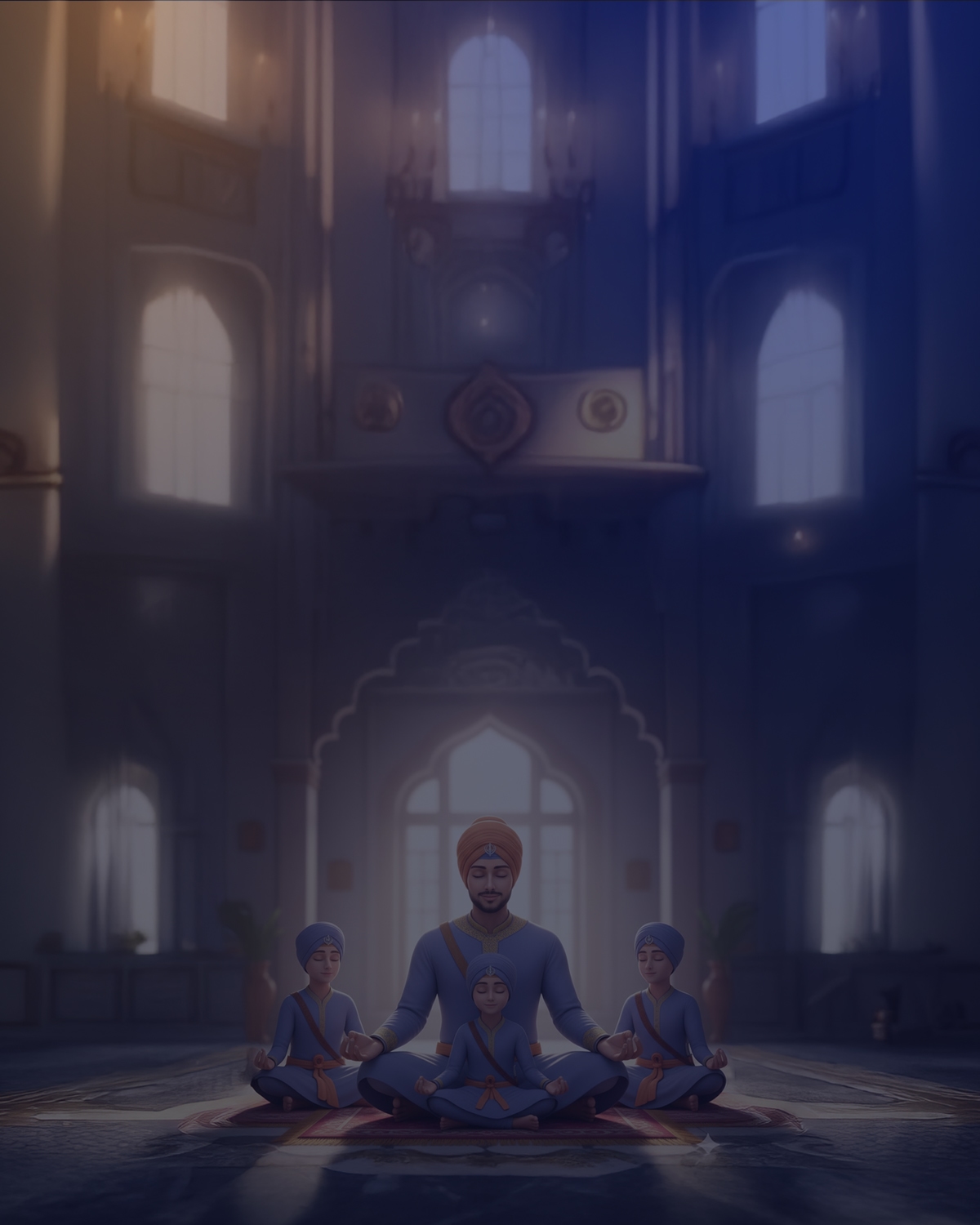 Historical background with warriors - Mobile